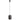 Lámpara colgante Argon Newa 1L E27 Al. 107cm
