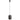 Lámpara colgante Argon Newa 1L E27 Al. 107cm