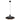 Anne Light & Home Lámpara colgante Wafer 1L negro D 50cm