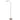 Mexlite Platu Lámpara de pie 1L acero LED, Al. 132cm