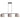 Steinhauer Rod 3L lámpara de techo colgante lineal gris E27, An. 140cm