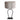 Steinhauer Rod 1L lámpara de mesa gris metal E27, Al. 71cm