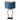 Steinhauer Rod 1L lámpara de mesa azul E27, Al. 71cm