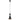Lámpara colgante Argon Lukka 1L E27 Al. 108cm