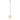 Lámpara colgante Argon Livia 1L E27 H 100cm