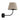 Aplique de pared CHICAGO metal negro E27 1 lámpara