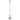Lámpara colgante Argon Sines 1L E27 Al. 103cm