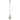 Lámpara colgante Argon Sines 1L E27 H 105cm
