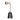 Aplique de pared BOLERO 1L, negro, E27