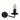 Aplique de pared LIMAL metal negro E14 1 lámpara