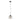 Lámpara colgante Keter Lighting Luna 1L E27 H 120,0 cm