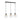 Lámpara colgante lineal Keter Lighting Ruben 3L E27 H 120,0 cm