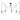 Lámpara colgante Keter Lighting Ruben 5L E27 H 180,0 cm