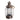 Farol solar decorativo LED h: 35cm cobre