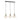 Lámpara colgante lineal Keter Lighting Como 3L E27 H 120,0 cm