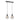 Lámpara colgante lineal Keter Lighting Atwood 2L E27 H 120,0 cm
