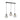 Lámpara colgante lineal Keter Lighting Atwood 3L E27 H 120,0 cm