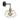Lámpara de pared Keter Lighting Laya 1L E27 H 30,0 cm