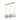 TK Lighting Lámpara colgante de suspensión lineal ECO 3L, An. 77 cm