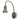 Candellux Arkon 1L aplique de pared GU10 Al. 20cm