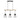 Candellux Bernita 3L Lámpara colgante suspensión lineal E27 A 66cm