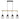 Candellux Bernita 4L Lámpara colgante suspensión lineal E27 A 86cm
