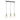 Lámpara colgante lineal Keter Lighting Taho 3L E27 H 120,0 cm