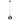 Lámpara colgante Keter Lighting Gemma 1L E27 H 120,0 cm