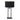 Steinhauer Rod 1L lámpara de mesa negro E27, Al. 55cm