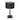 Steinhauer Rod 1L lámpara de mesa lino negro E27, Al. 40cm