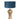 Lámpara de mesa Steinhauer Brass 1L azul E27, Al. 56cm