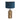 Lámpara de mesa Steinhauer Brass 1L azul E27, Al. 44cm