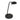 Lámpara de mesa Mexlite Biron 1L LED negra, Al. 52cm