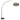 Steinhauer Sparkled Light 1L lámpara de pie madera oscura E27, P 60cm