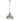 Steinhauer Buckle 1L lámpara colgante cristal gris E27, D 42cm