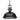 Mexlite Eliga 1L lámpara colgante negro E27, P 40cm