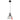 Anne Light & Home Mini Markiii lámpara colgante 1L metal negro D 22cm
