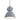 Mexlite Densi 1L lámpara colgante gris E27, P 38cm
