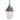 Mexlite Ebb 1L Lámpara colgante cristal gris E27