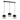 Lámpara colgante lineal Keter Lighting Casa 3L E27 H 100,0 cm