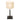 Steinhauer Rod 1L lámpara de mesa lino blanco E27, Al. 40cm