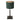 Steinhauer Rod 1L lámpara de mesa metal verde E27, Al. 40cm