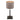 Steinhauer Rod 1L lámpara de mesa plata E27, Al. 40cm