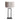 Steinhauer Rod 1L lámpara de mesa plata E27, Al. 55cm