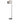 Steinhauer Rod 1L lámpara de pie negro plata E27, Al. 160cm