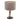 Anne Light & Home Animaux Lámpara de mesa 1L metal plateado E27, Al. 40cm
