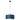 Steinhauer Sparkled Light 1L lámpara colgante azul E27, P 50cm