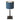 Steinhauer Rod 1L lámpara de mesa azul E27, Al. 40cm