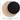 Aplique de pared CIRCLE 1L, negro, G9