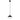 Lámpara colgante Argon Cappello 1L E27 H 109cm